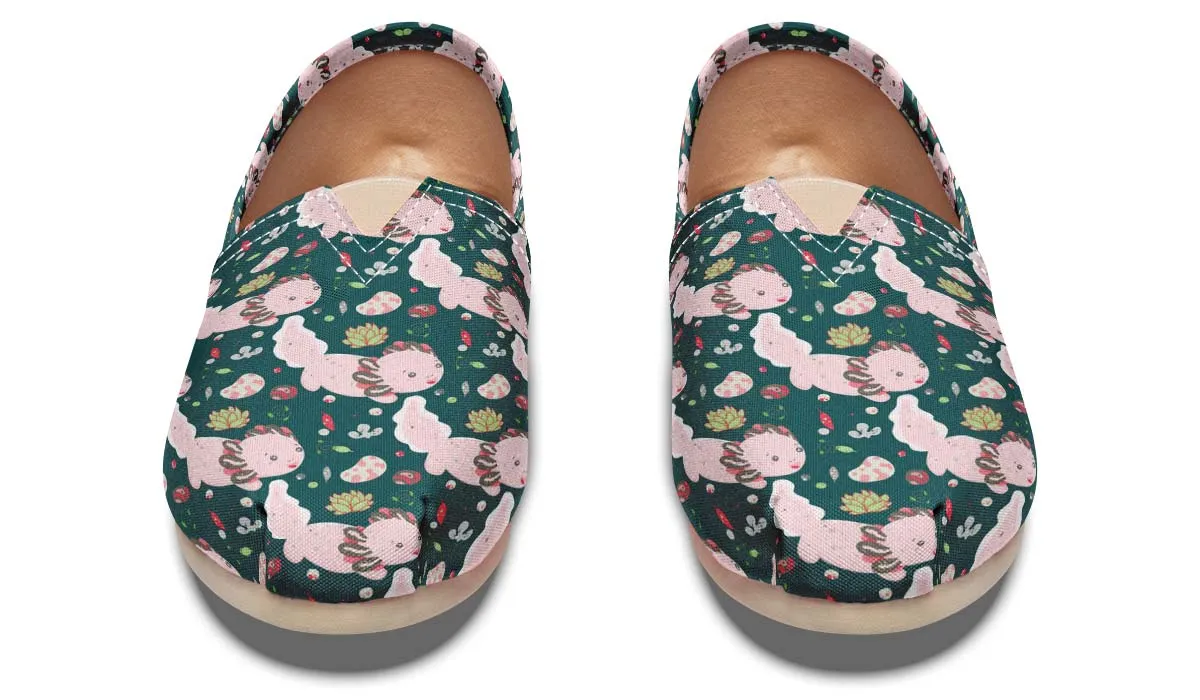Cute Axolotl Pattern Casual Shoes