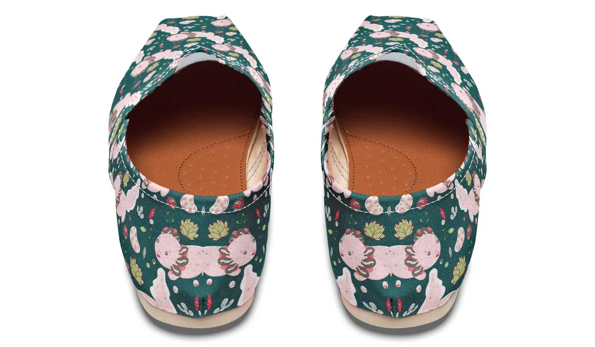 Cute Axolotl Pattern Casual Shoes