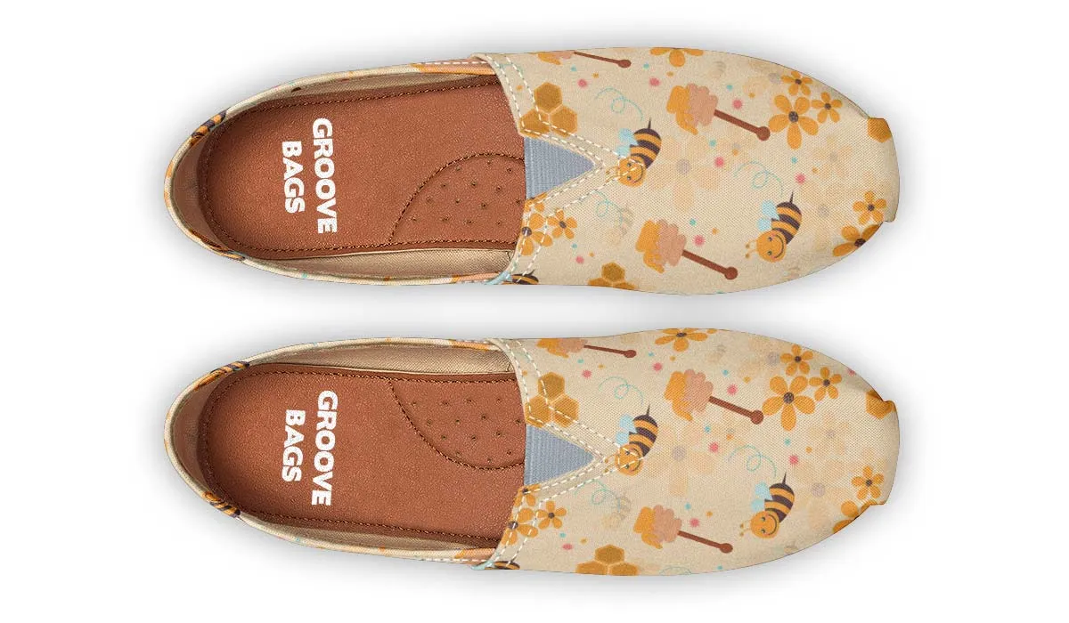 Cute Bumblebee Pattern Casual Shoes