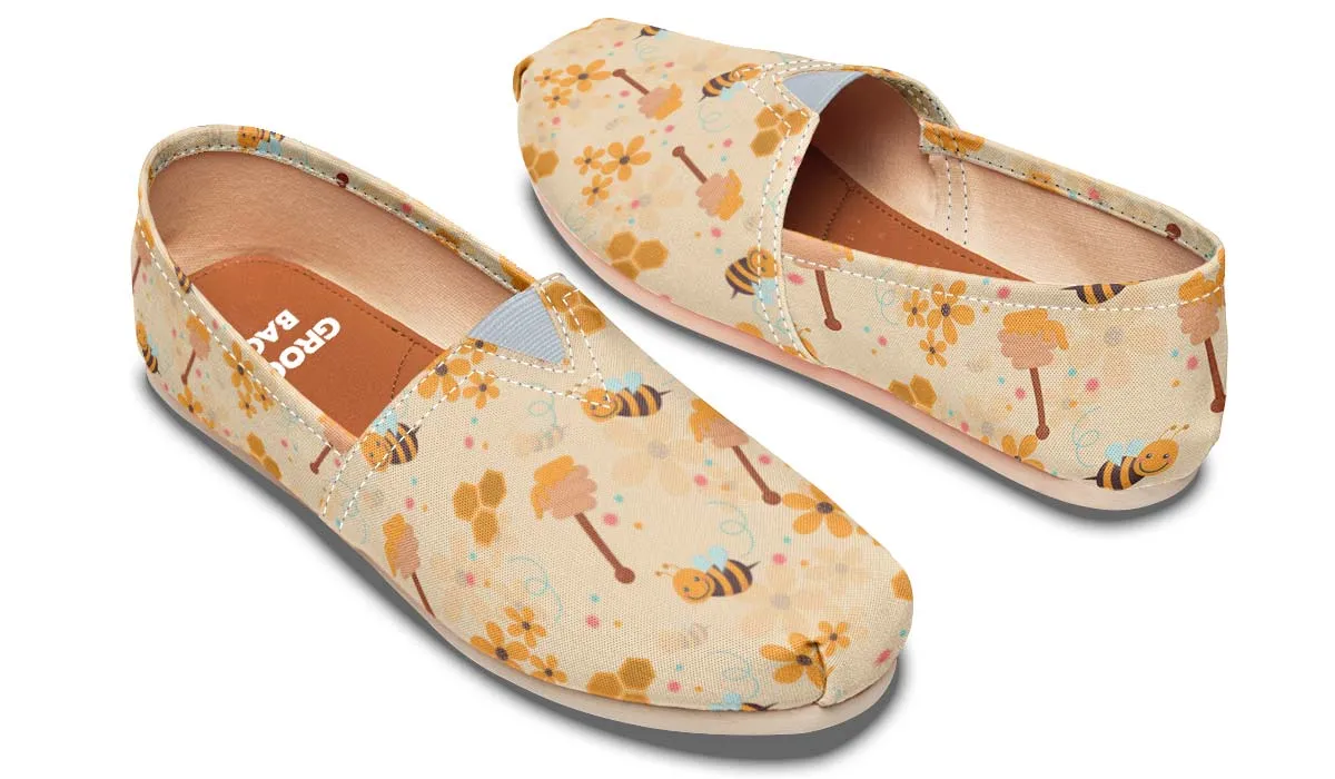 Cute Bumblebee Pattern Casual Shoes