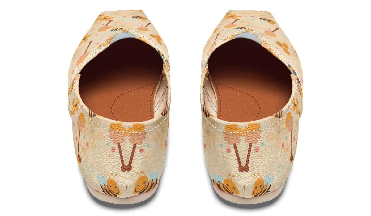 Cute Bumblebee Pattern Casual Shoes