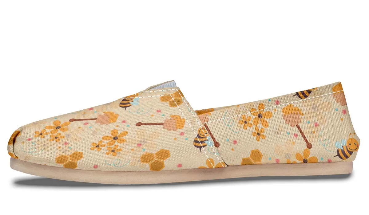 Cute Bumblebee Pattern Casual Shoes