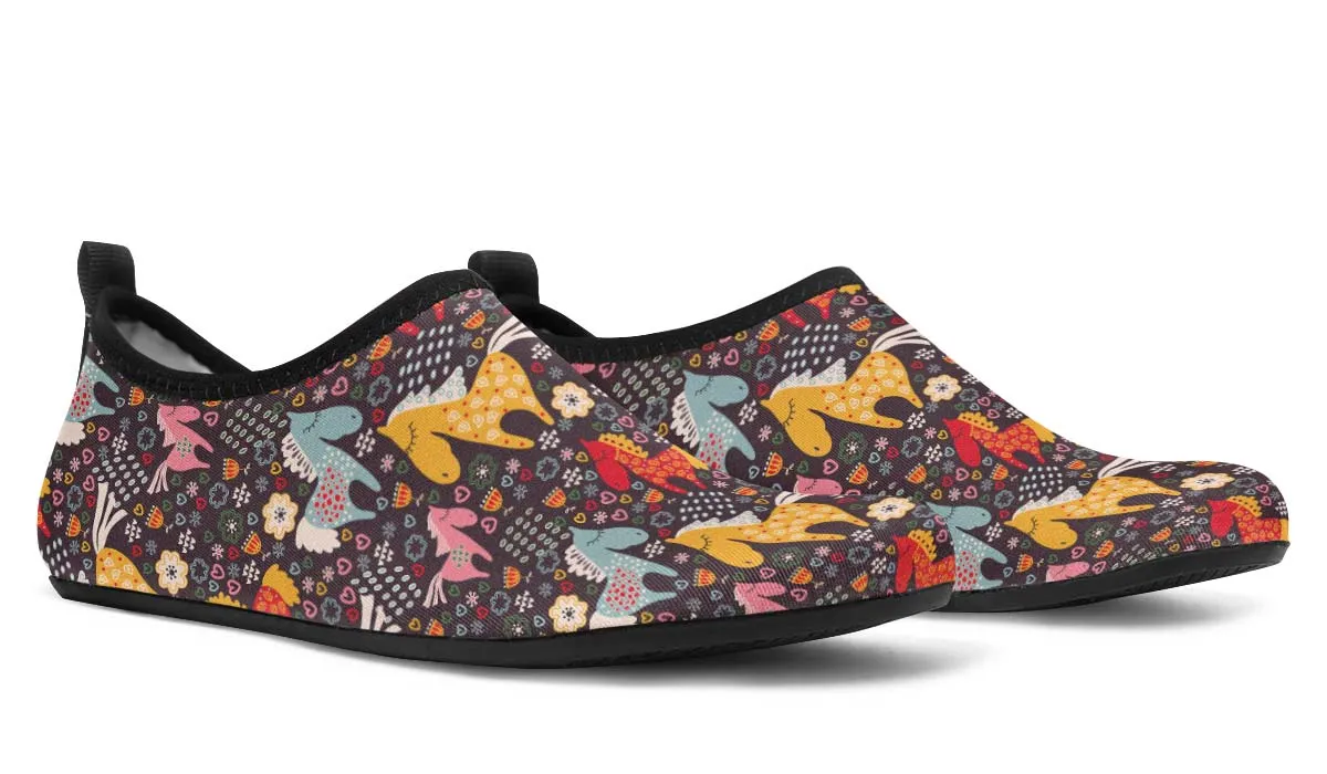 Cute Horse Aqua Barefoot Shoes