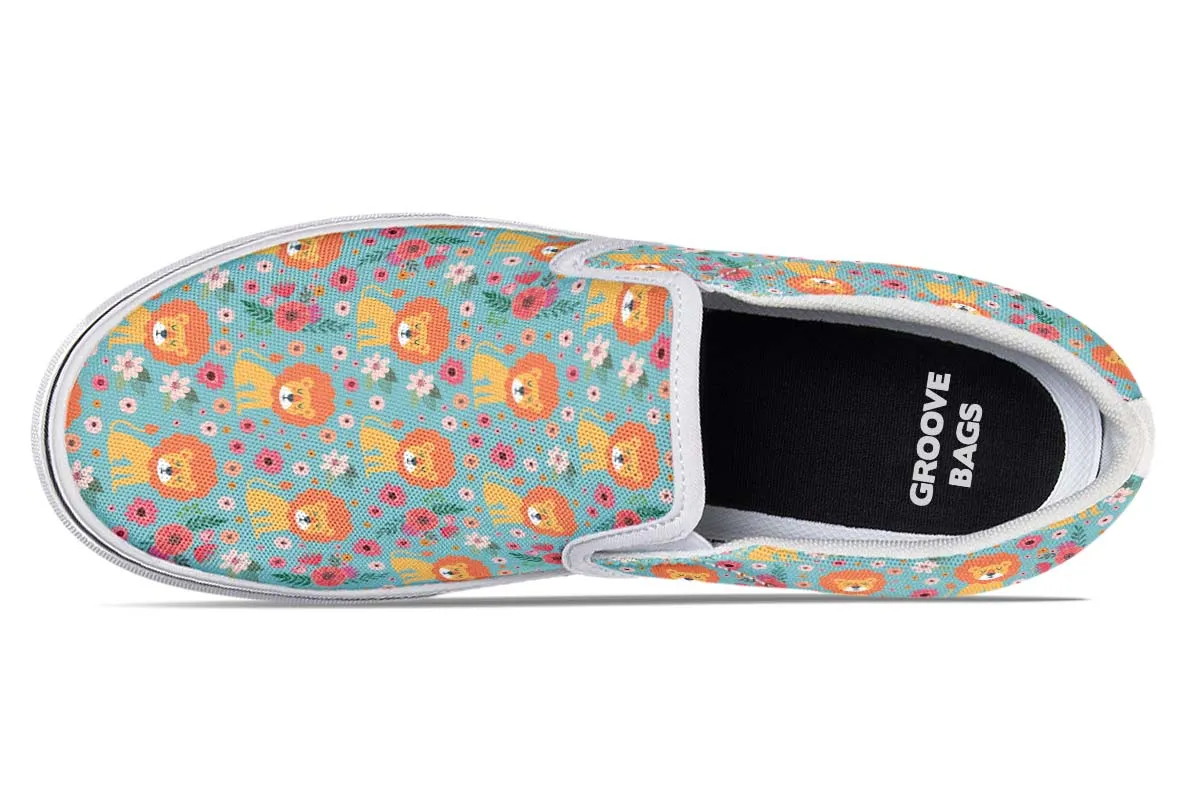 Cute Lion Pattern Slip-On Shoes