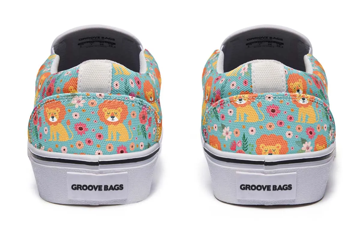 Cute Lion Pattern Slip-On Shoes