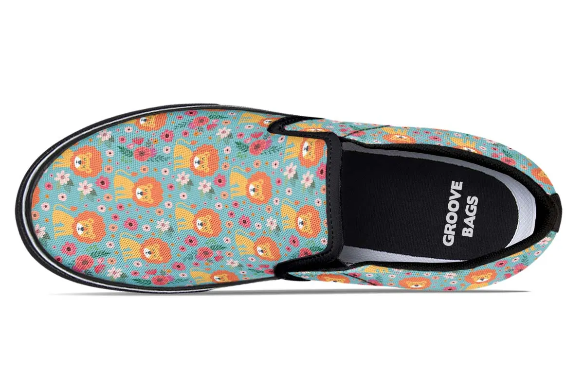 Cute Lion Pattern Slip-On Shoes