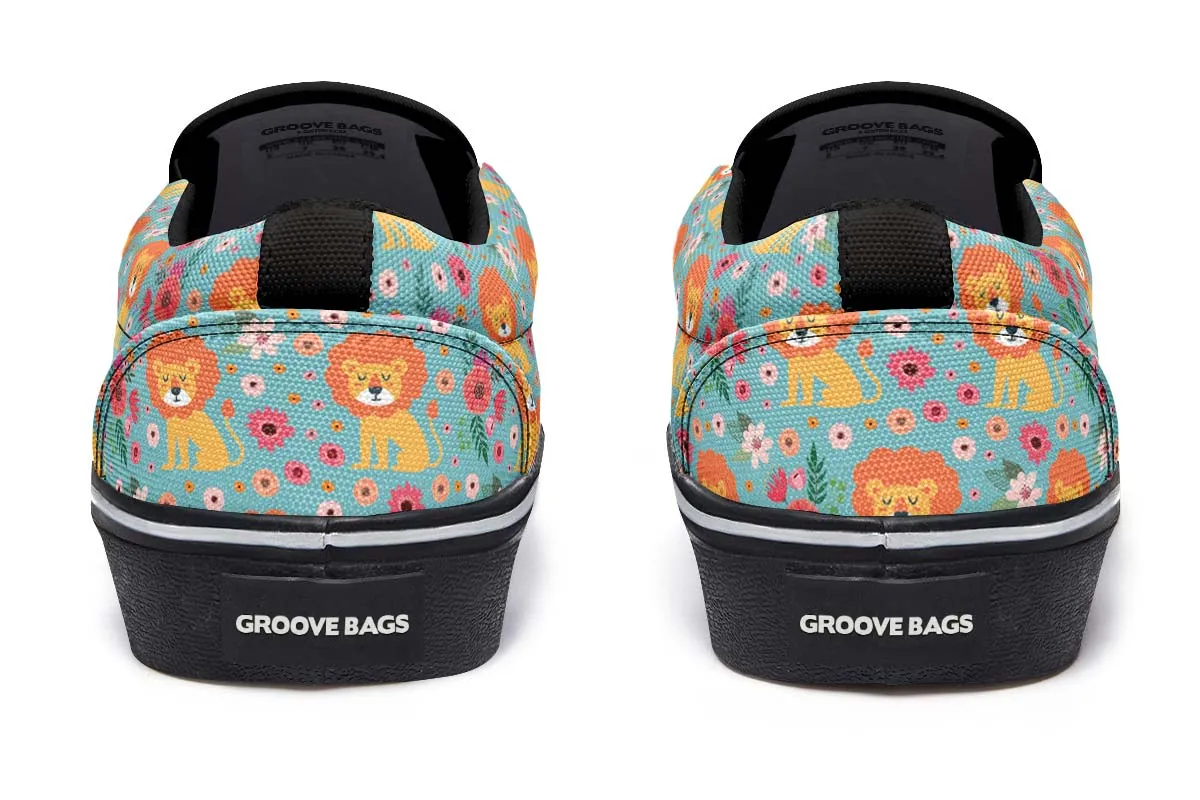 Cute Lion Pattern Slip-On Shoes