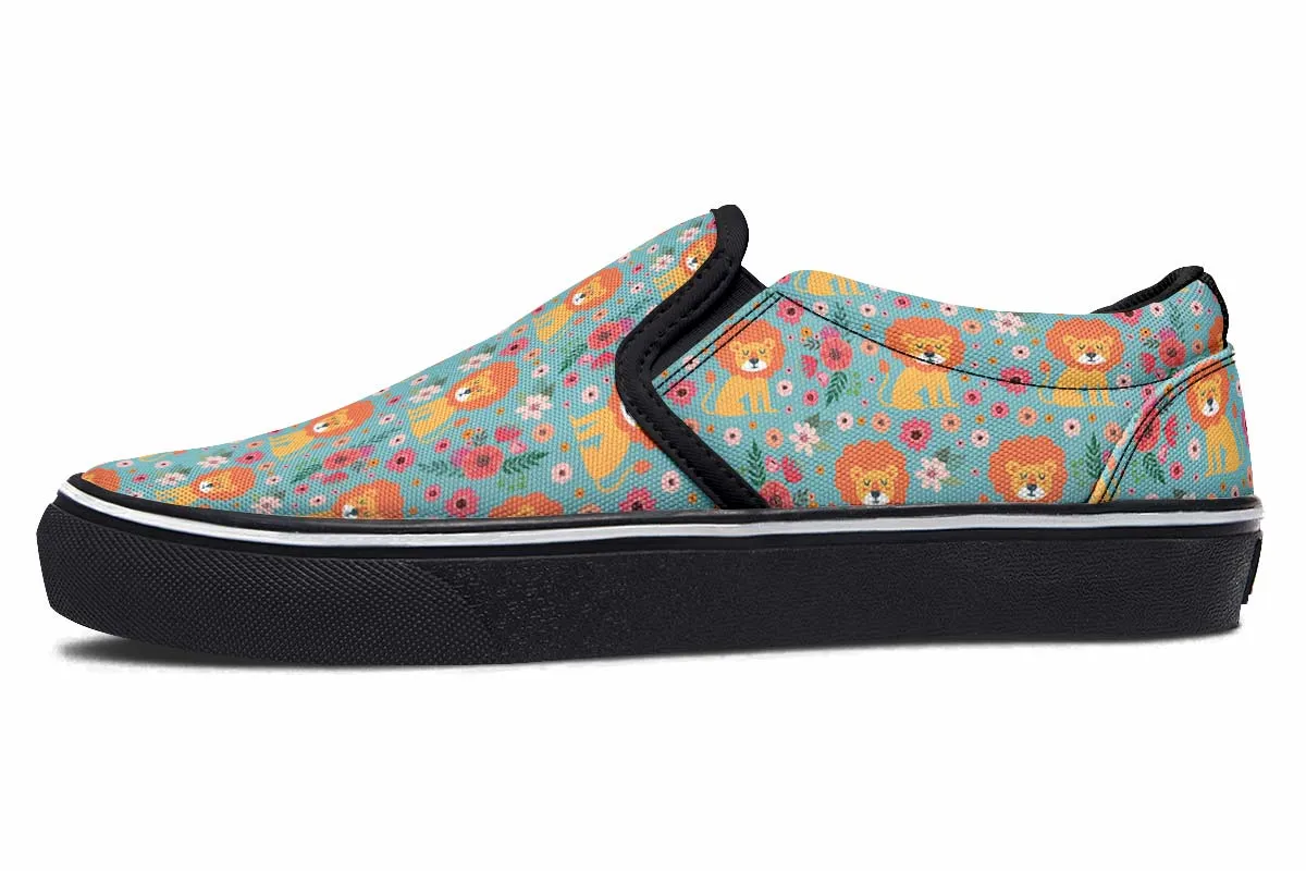 Cute Lion Pattern Slip-On Shoes