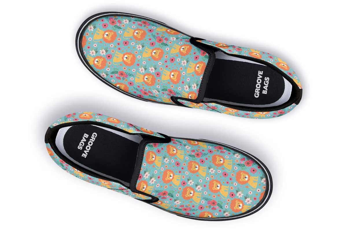 Cute Lion Pattern Slip-On Shoes