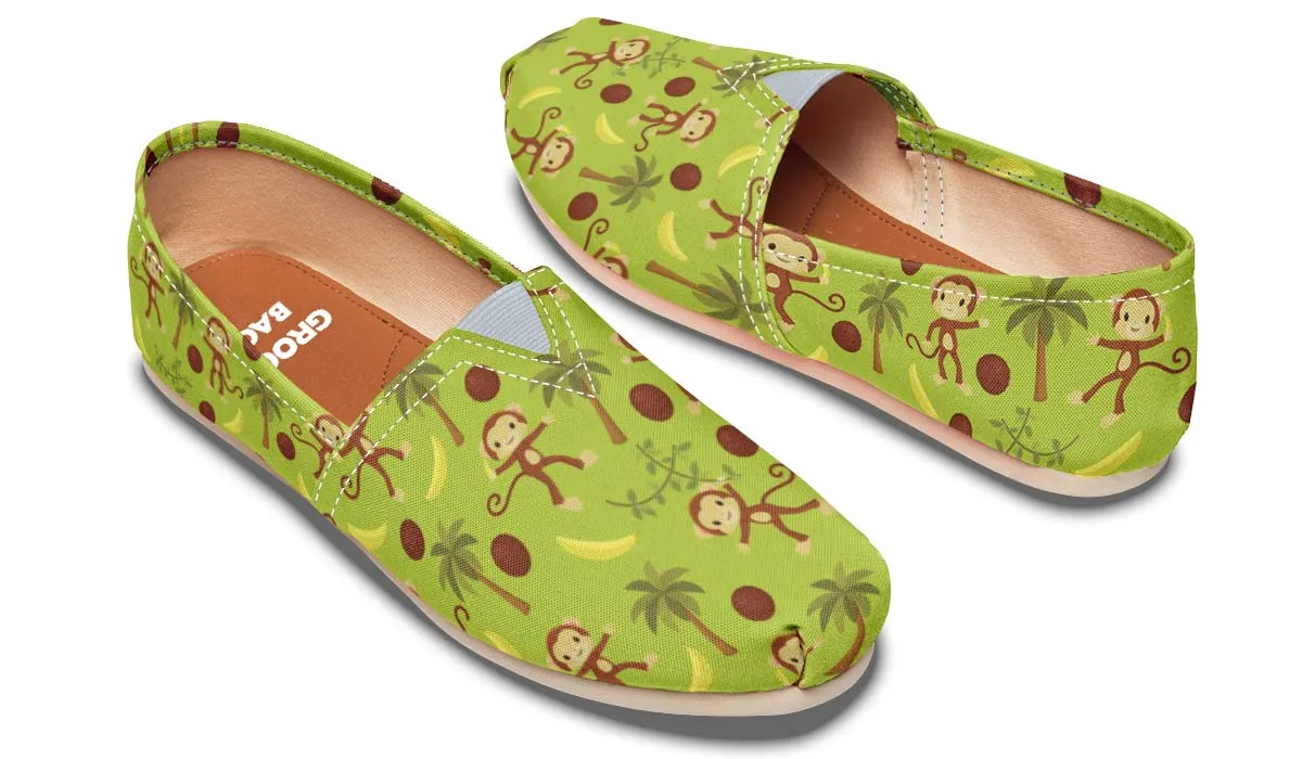 Cute Monkey Pattern Casual Shoes