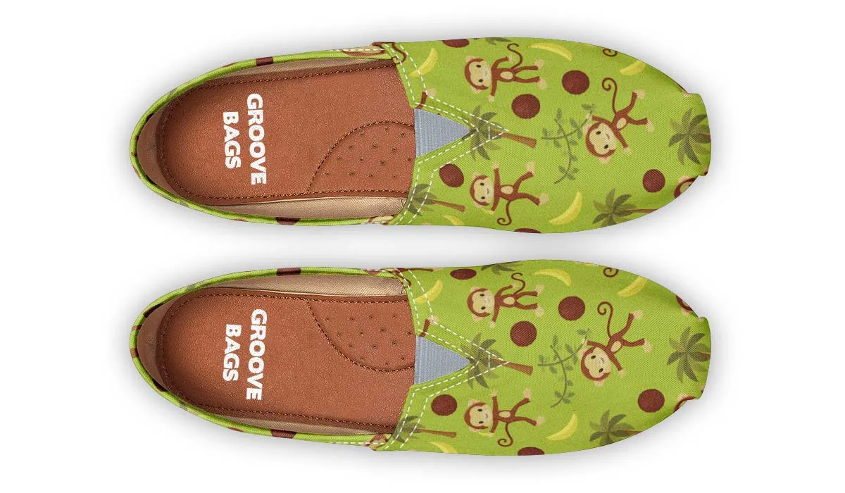 Cute Monkey Pattern Casual Shoes