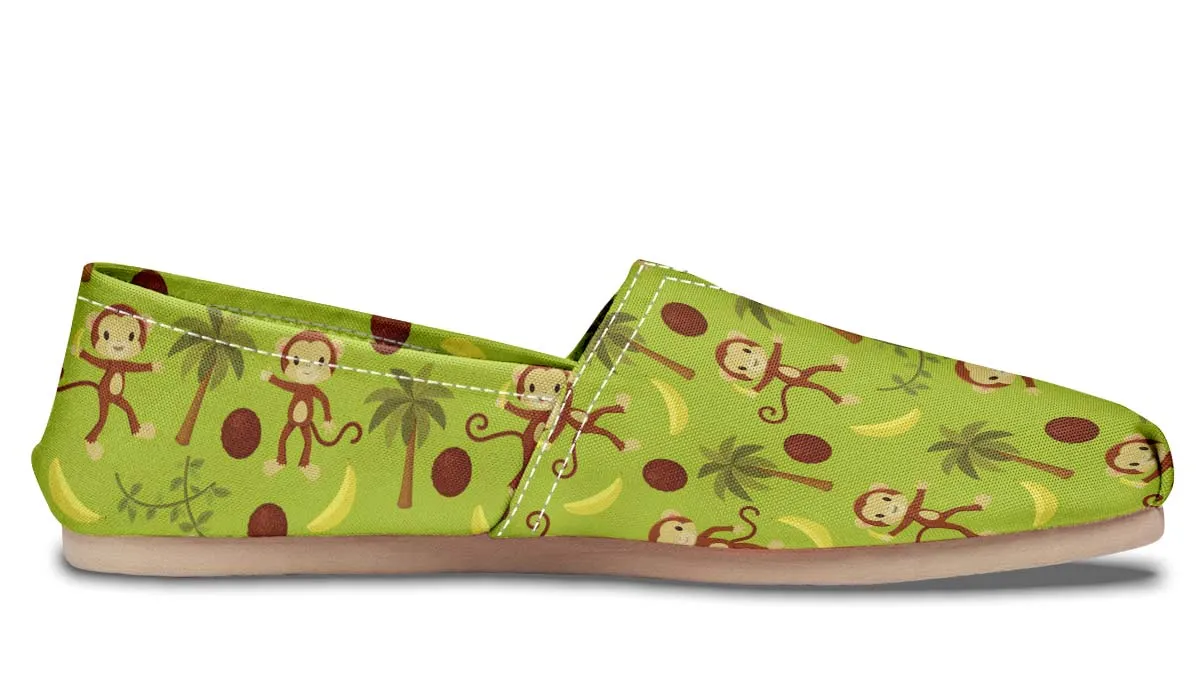 Cute Monkey Pattern Casual Shoes