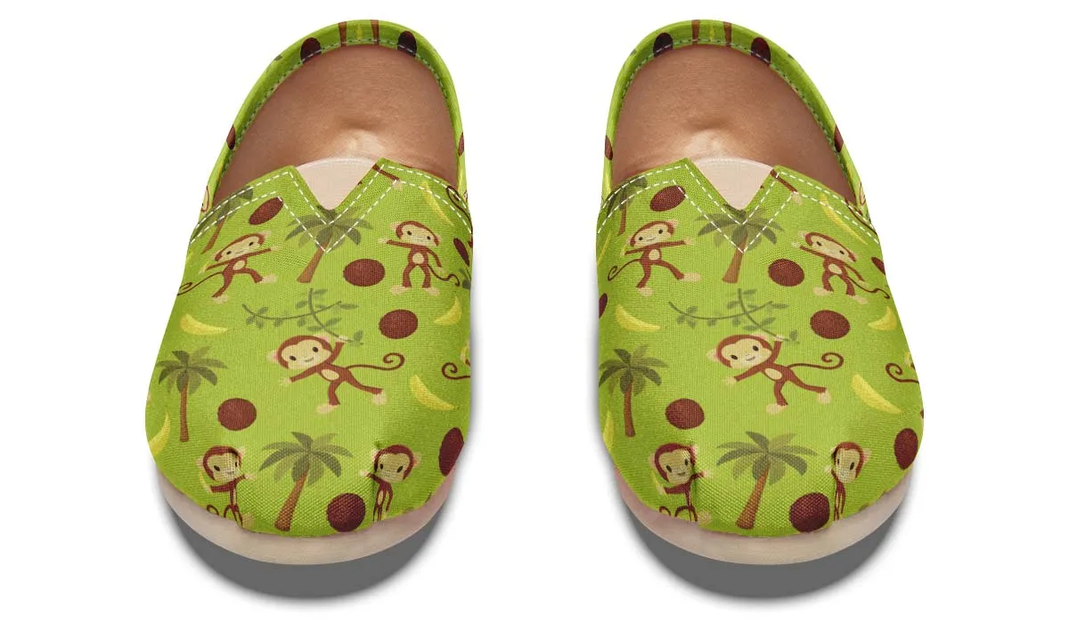 Cute Monkey Pattern Casual Shoes