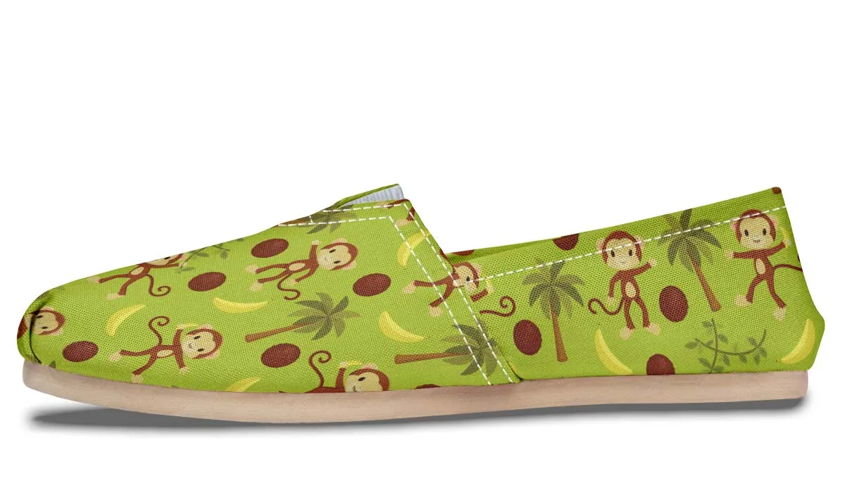 Cute Monkey Pattern Casual Shoes