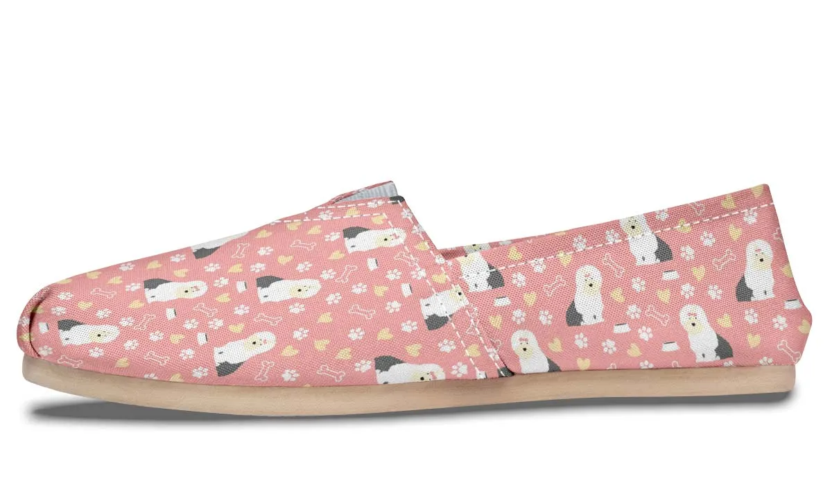 Cute Old English Sheepdog Casual Shoes