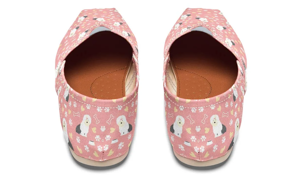 Cute Old English Sheepdog Casual Shoes
