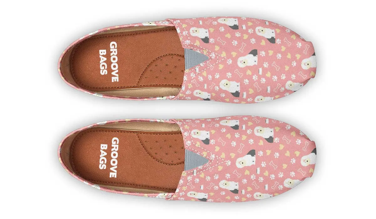 Cute Old English Sheepdog Casual Shoes
