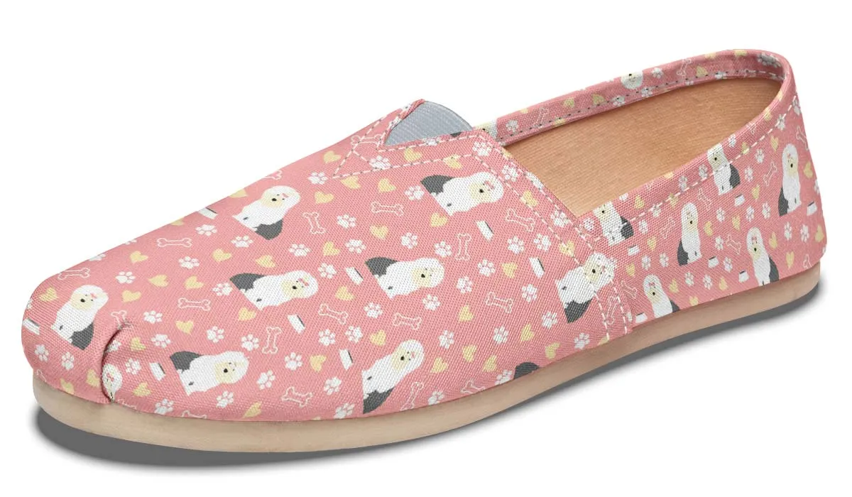 Cute Old English Sheepdog Casual Shoes