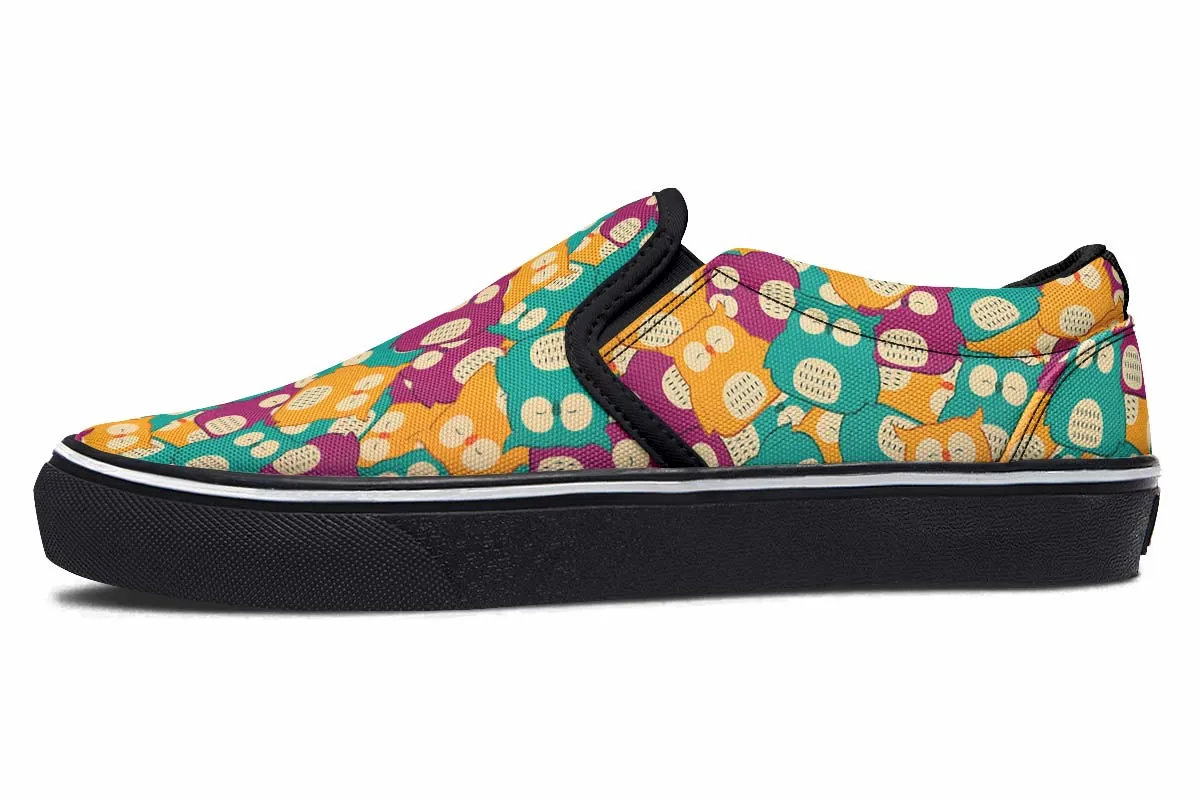 Cute Owl Pattern Slip-On Shoes