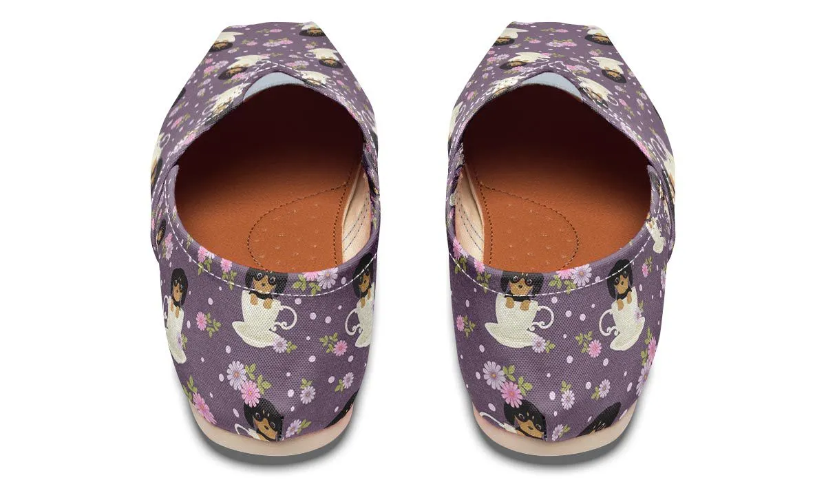 Dachshund Cup Of Tea Casual Shoes