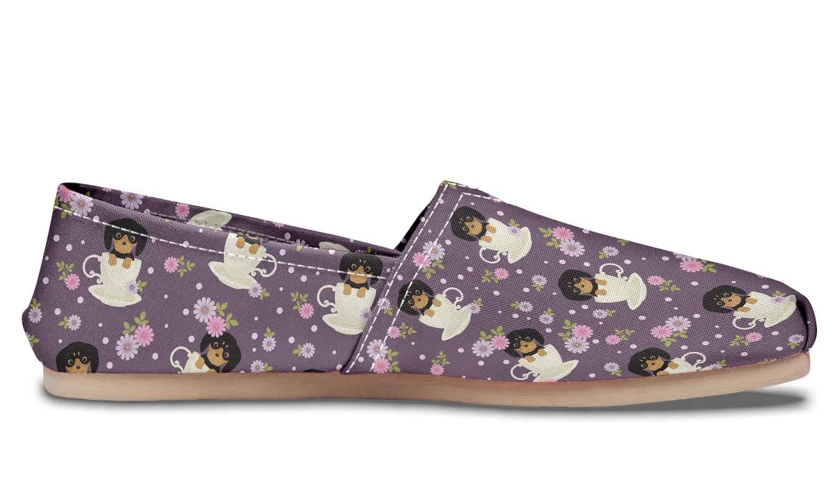 Dachshund Cup Of Tea Casual Shoes