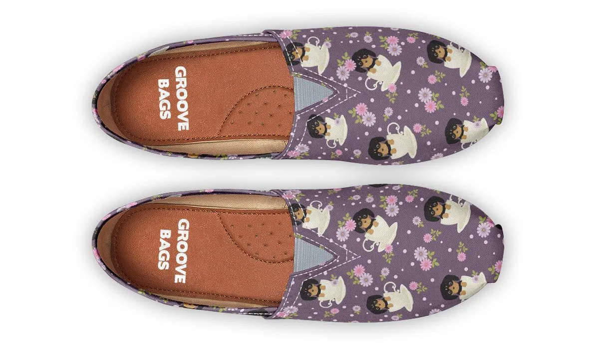 Dachshund Cup Of Tea Casual Shoes