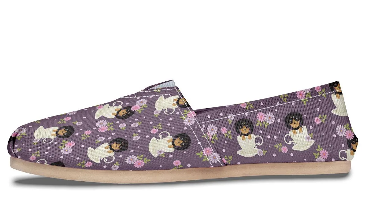 Dachshund Cup Of Tea Casual Shoes