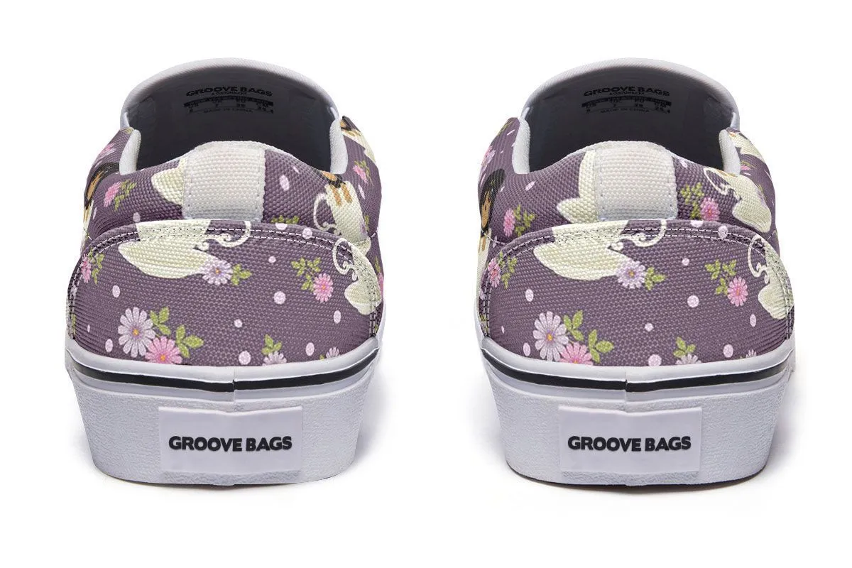 Dachshund Cup Of Tea Slip-On Shoes