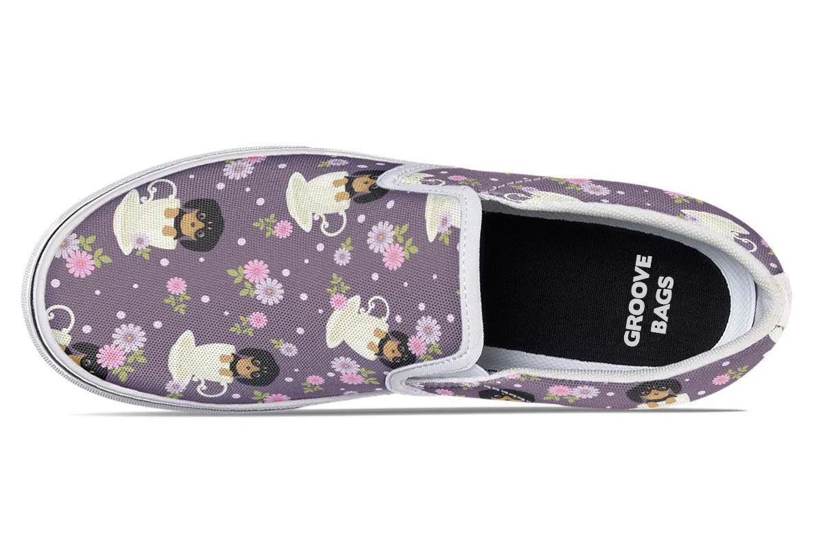 Dachshund Cup Of Tea Slip-On Shoes