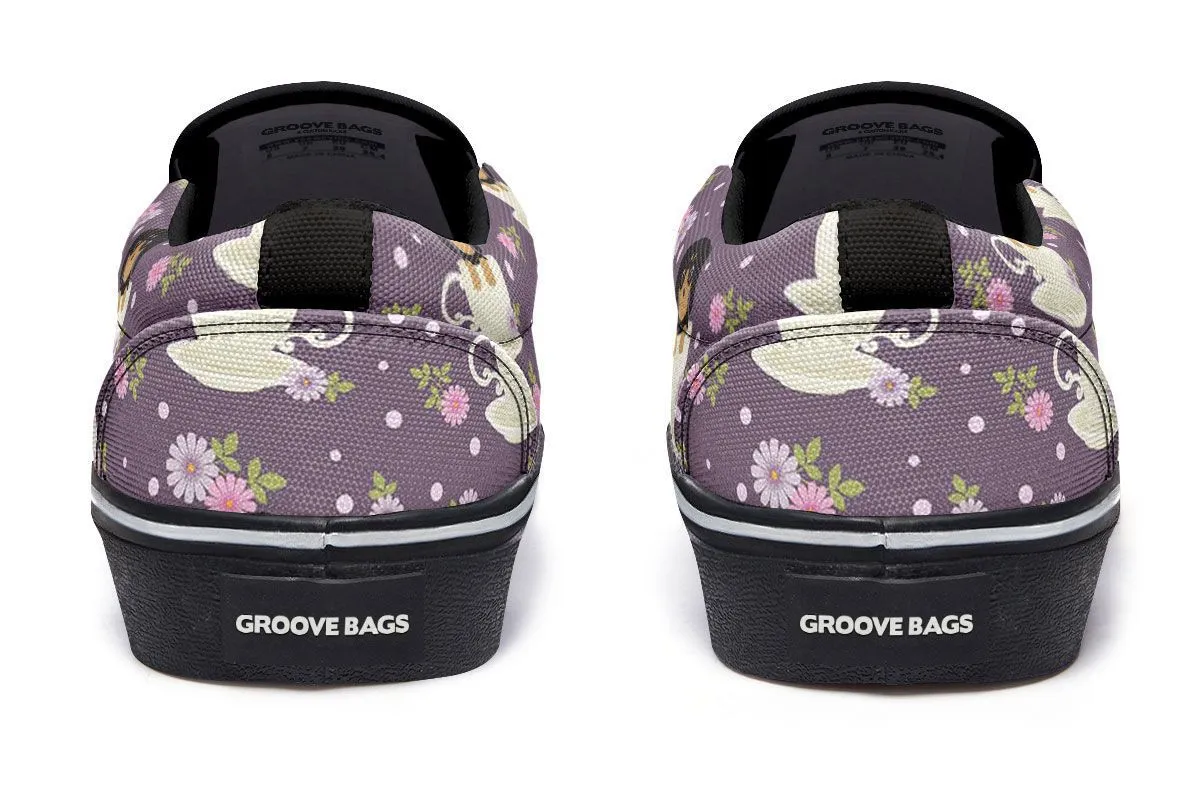 Dachshund Cup Of Tea Slip-On Shoes