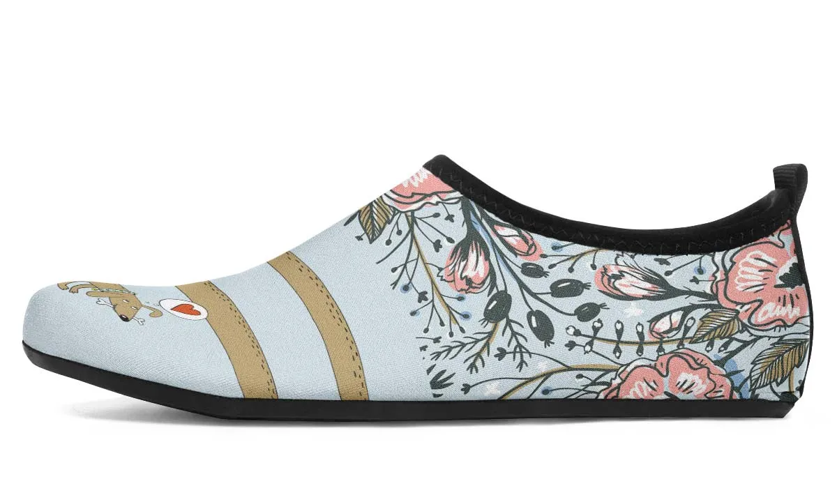 Dachshund Thoughts Aqua Barefoot Shoes