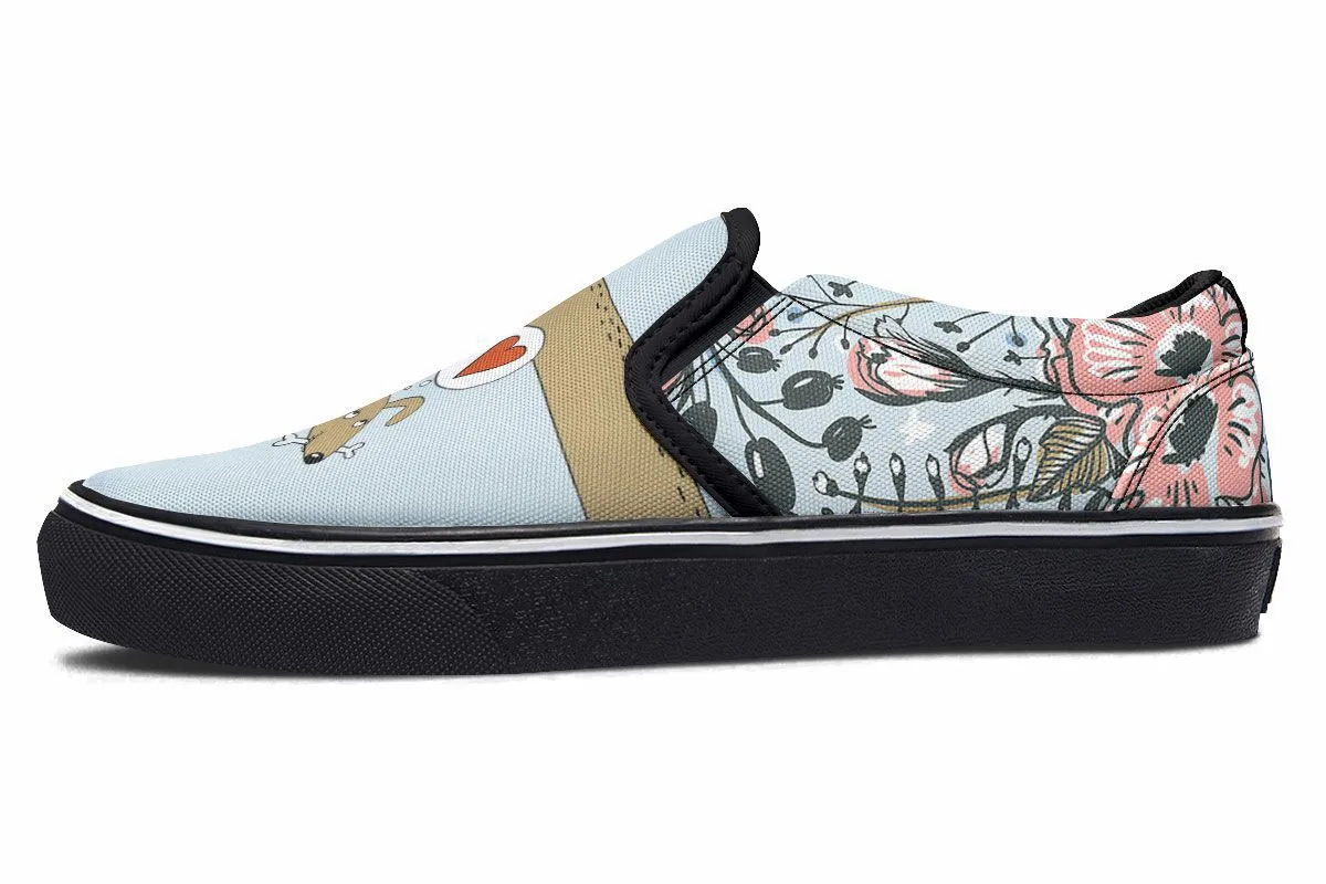 Dachshund Thoughts Slip-On Shoes