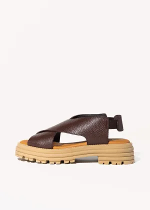 Dafne Leather Sandal