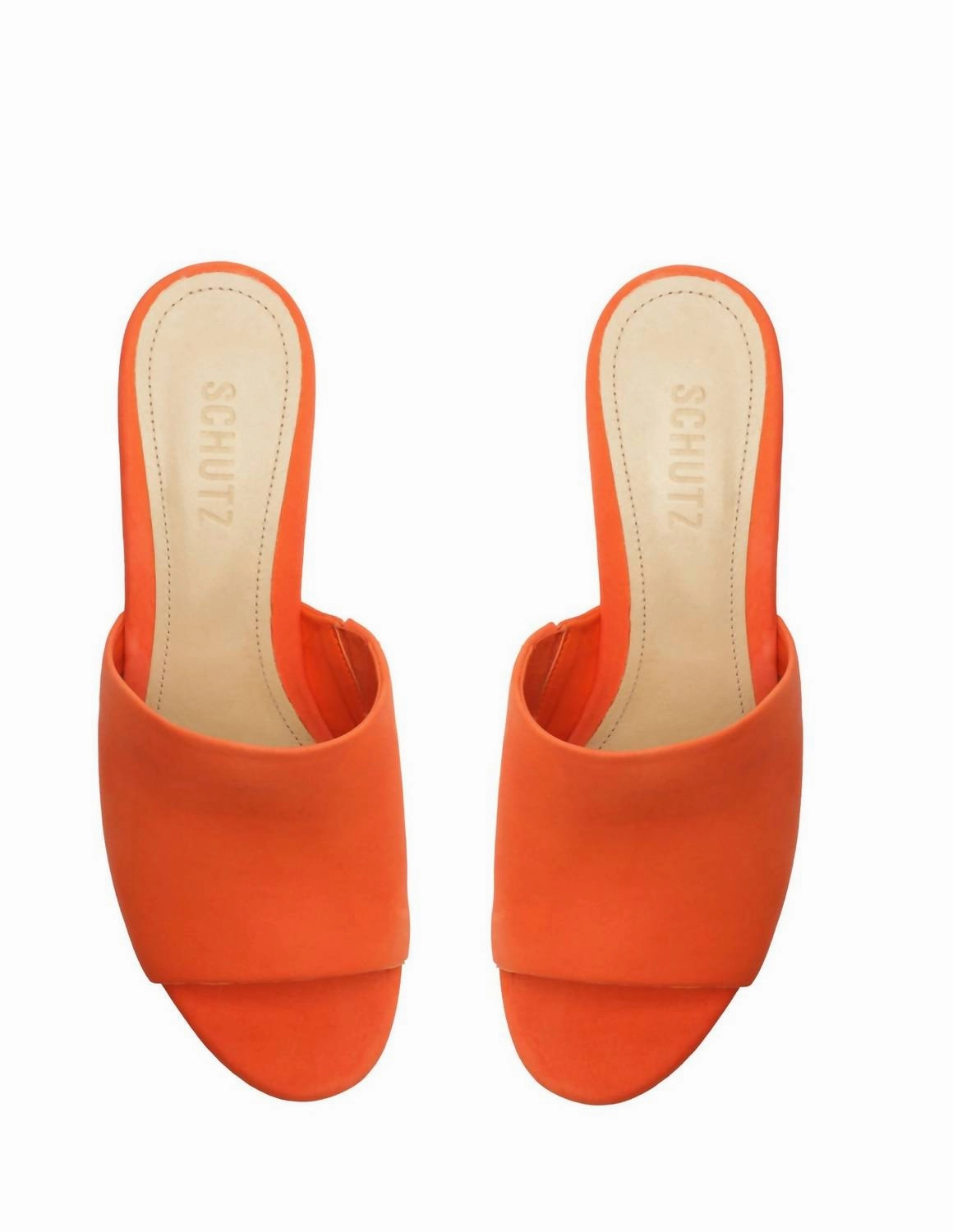 Dalle Cutout Nubuck Sandal In Orange
