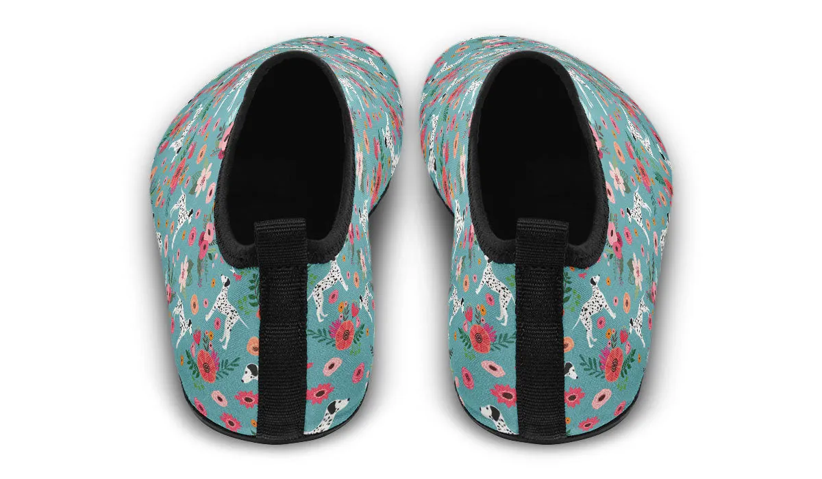 Dalmatian Flower Aqua Barefoot Shoes