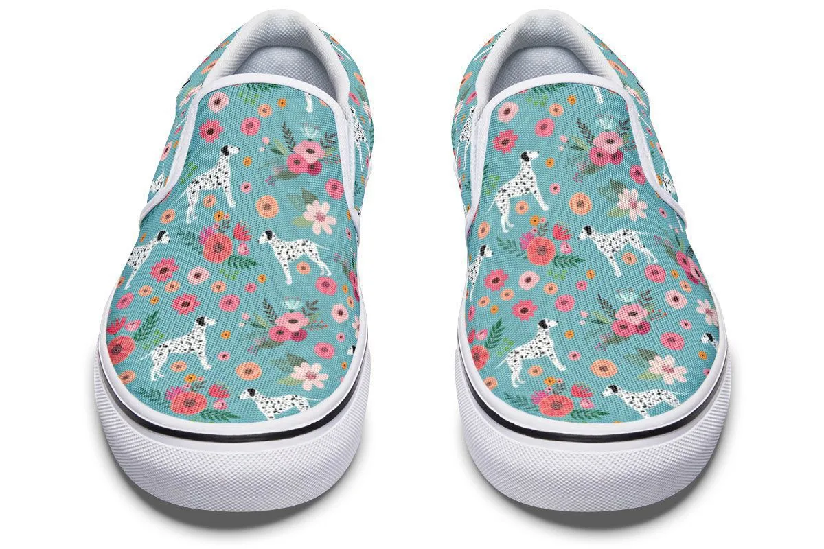 Dalmatian Flower Slip-On Shoes