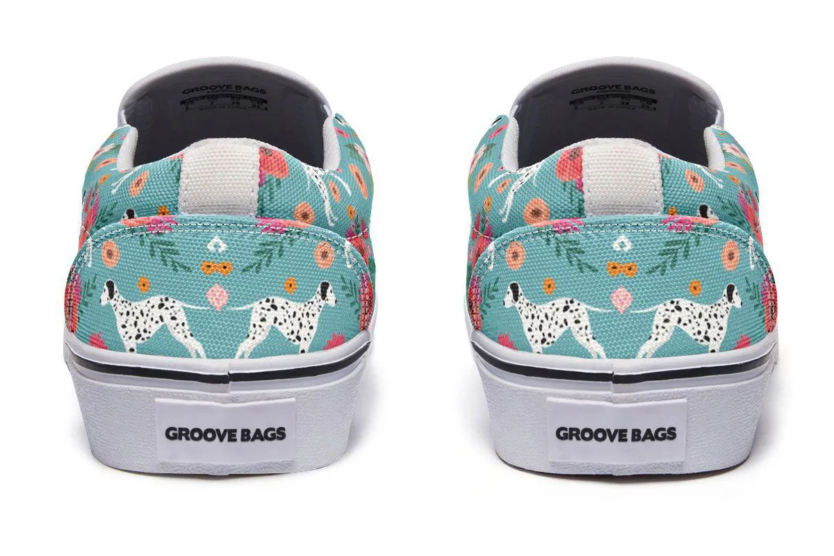 Dalmatian Flower Slip-On Shoes