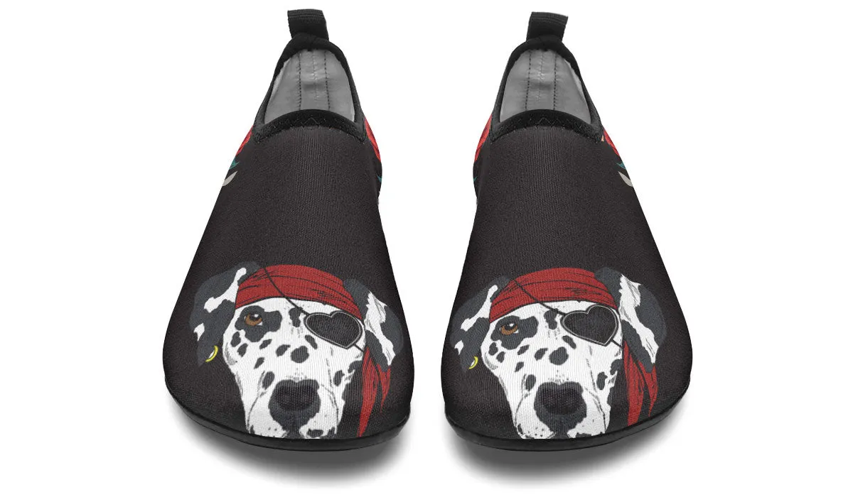 Dalmatian Pirate Aqua Barefoot Shoes