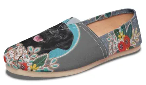 Denim Style Black Labrador Casual Shoes