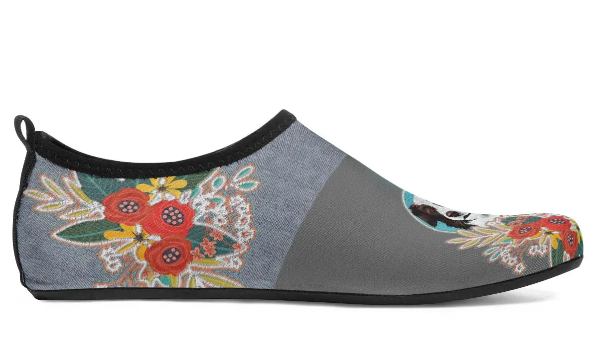 Denim Style Border Collie Aqua Barefoot Shoes