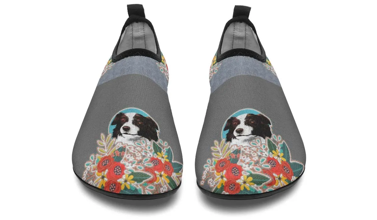 Denim Style Border Collie Aqua Barefoot Shoes