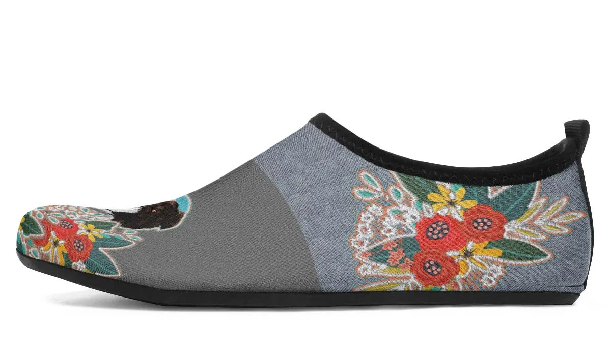 Denim Style Border Collie Aqua Barefoot Shoes