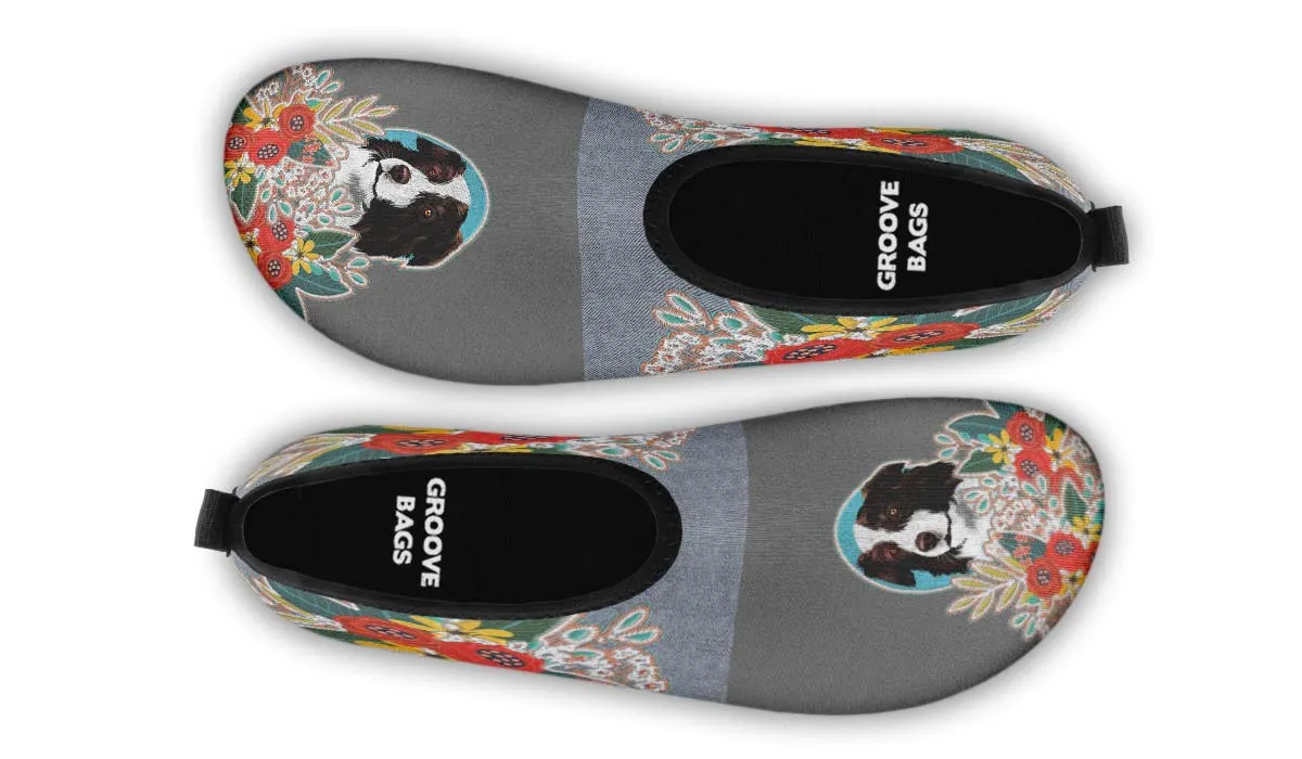 Denim Style Border Collie Aqua Barefoot Shoes