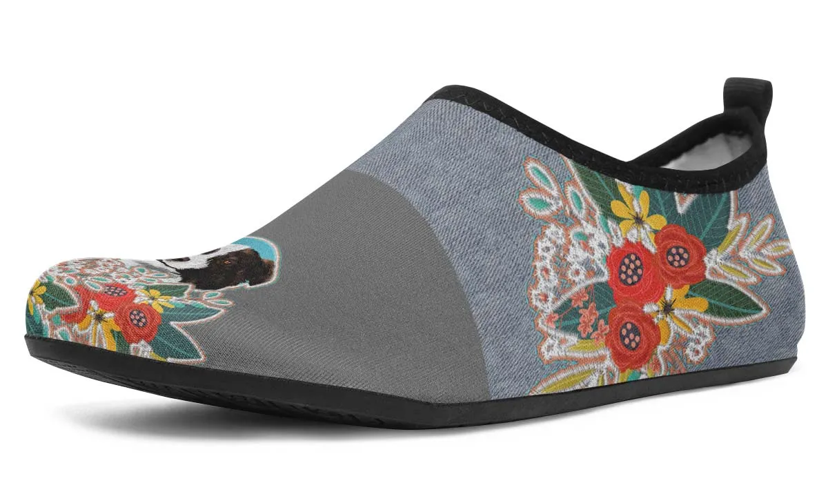 Denim Style Border Collie Aqua Barefoot Shoes