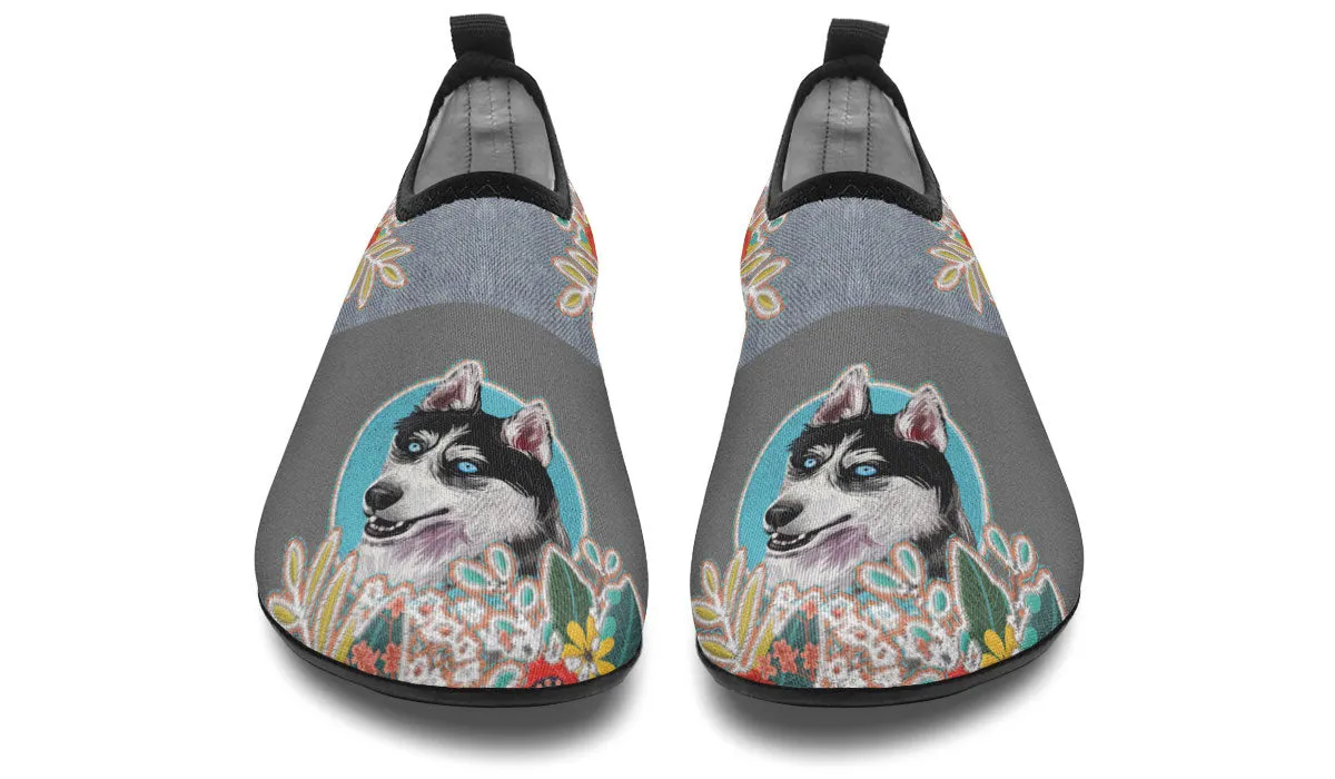 Denim Style Husky Aqua Barefoot Shoes
