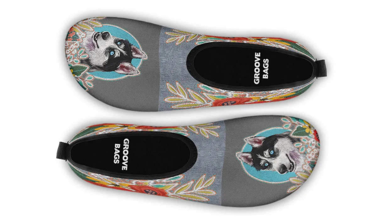 Denim Style Husky Aqua Barefoot Shoes