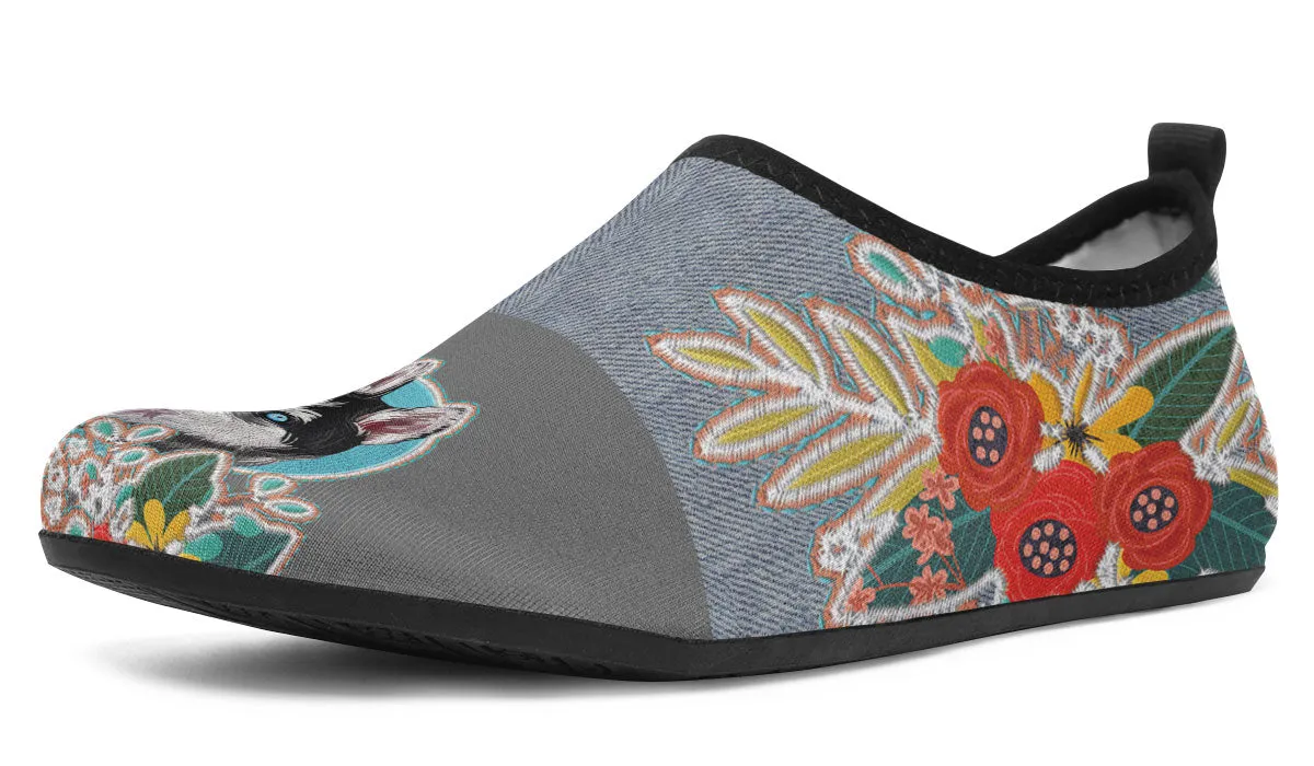 Denim Style Husky Aqua Barefoot Shoes