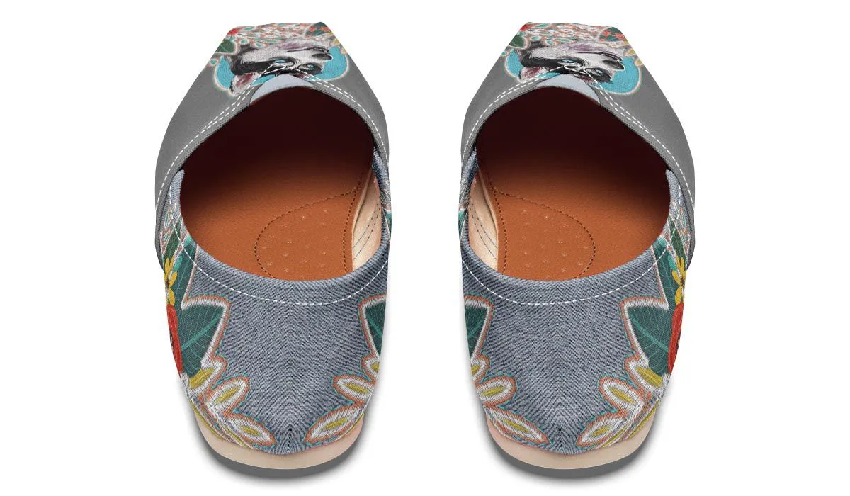 Denim Style Husky Casual Shoes