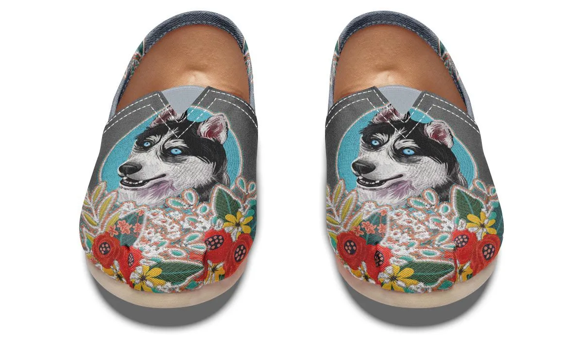 Denim Style Husky Casual Shoes
