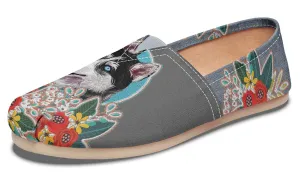 Denim Style Husky Casual Shoes